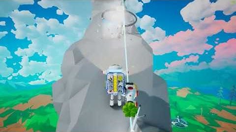 Building a bridge off the planet in ASTRONEER