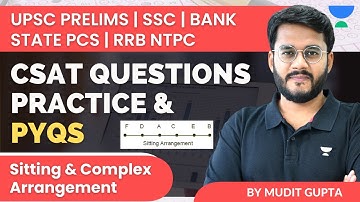 CSAT Tricks & Shortcuts | Sitting & Complex arrangement | UPSC, SSC, BANK| Mudit Gupta | PART 1