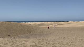 Gran Canaria Maspalomas Wetter 21.8.21.... Playa del Ingles....Avd. Madrid...Strandpromenade...