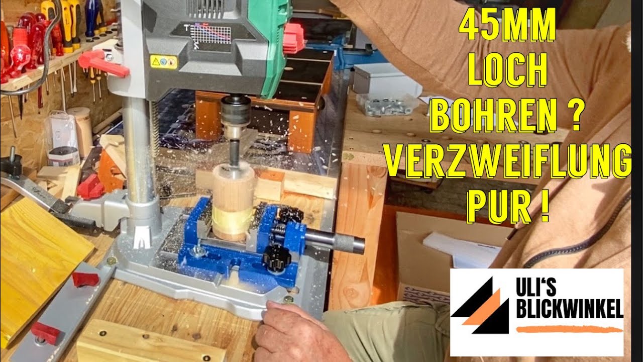 45mm Loch bohren ! Verzweiflung pur ! - YouTube