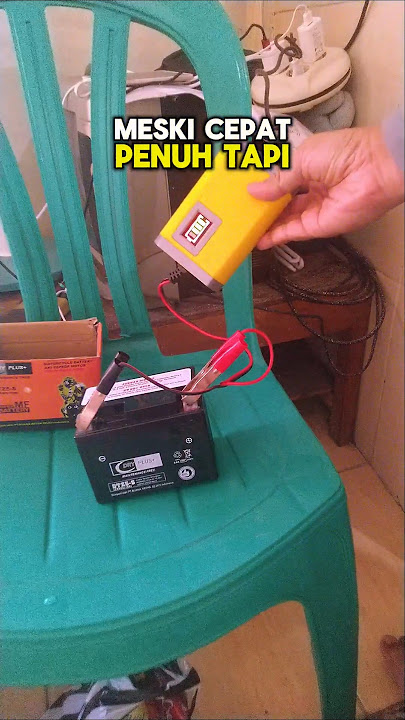 Jangan cas aki motor pake charger yang ampernya besar #chargeraki #shorts