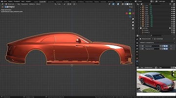 Rolls-Royce Spectre 13. Car modeling in Blender 3d