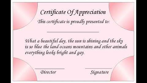 How to design certificate in Corel draw