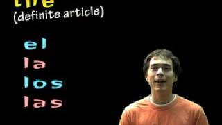⁣Learn Spanish - nouns, definite articles & class vocab