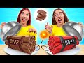 Desafío De Comida Real vs. De Comida Chocolate | Come Solo Dulce 24 horas por Multi DO Fun Challenge