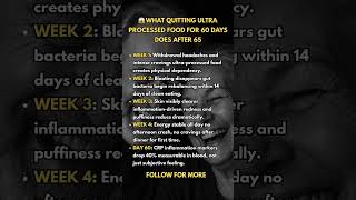 What Quitting Ultra-Processed Food for 60 Days Does After 65 😱 (Senior Health Tips)