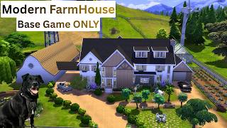 Modern Farmhouse Dream Home | Base Game Only Speed Build (Greenhouse Hack + More!) screenshot 5
