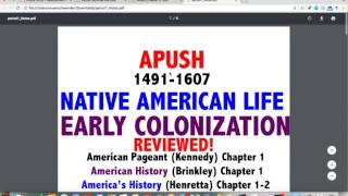 APUSH Summer Work Explanation