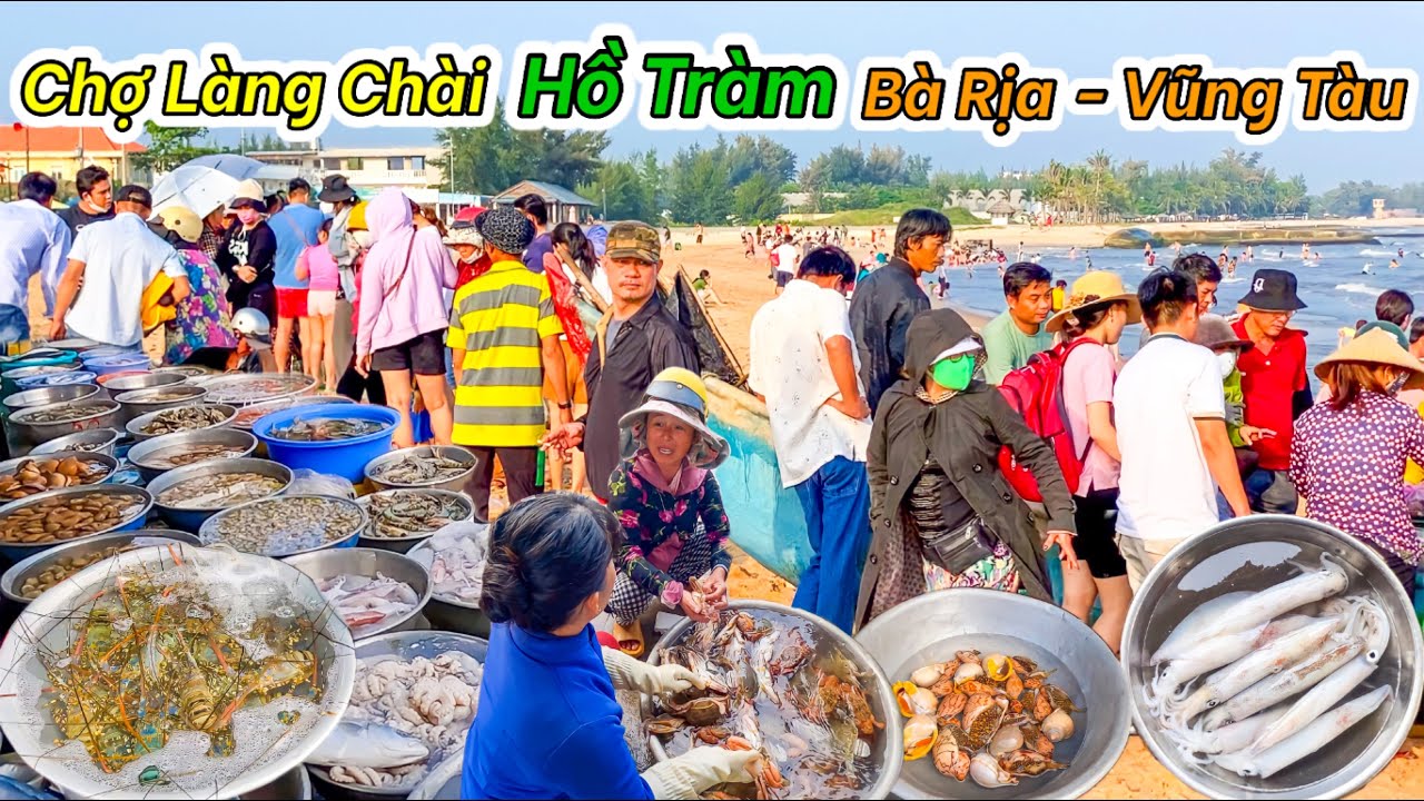 Du Khách Kéo Nhau Mua Hải Sản Tươi Sống Và Tắm Biển tại Hồ Tràm, Bà Rịa - Vũng Tàu