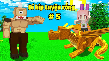 HEBI SINH TỒN BÍ KÍP LUYỆN RỒNG TẬP 5 TRONG MINECRAFT*HEBI THỬ THÁCH TIÊU DIỆT  KHỔNG LỒ MỘT MẮT
