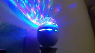 E27 3W RGB Rotating Stage Lamp