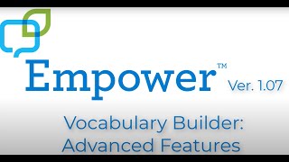 Empower Vocabulary Builder Advanced Features