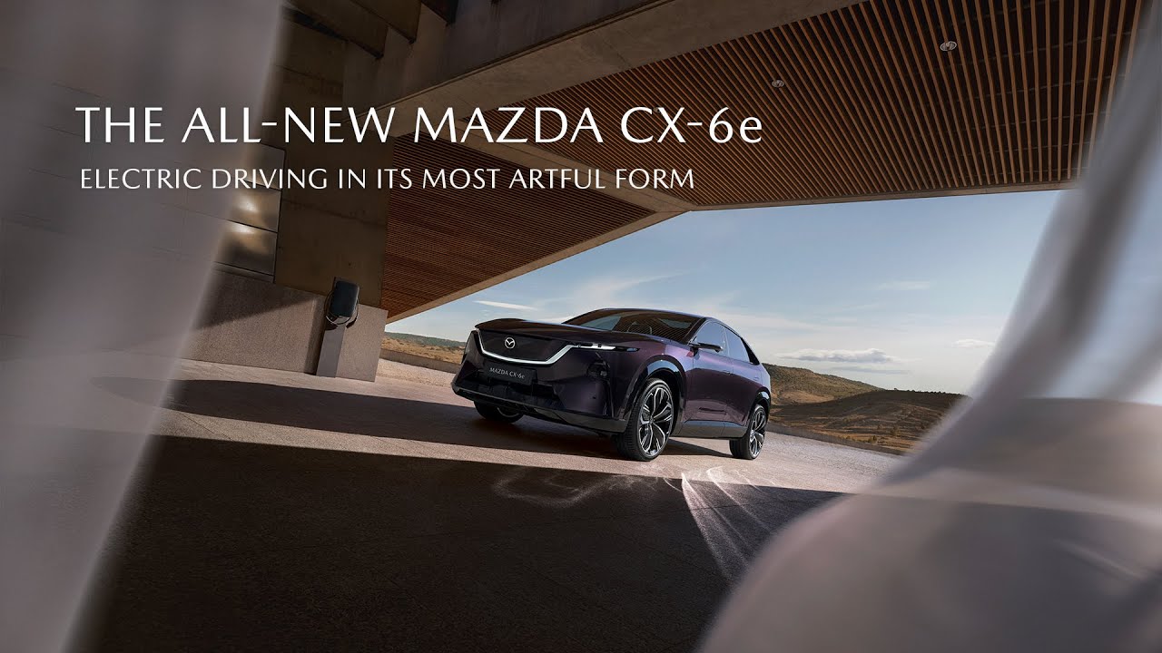 Scopri la nuova Mazda CX-6e: la guida elettrica diventa una forma d’arte.
