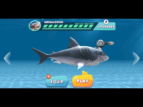 Hungry Shark Evolution | Megalodon Max Level Reached | Game Play