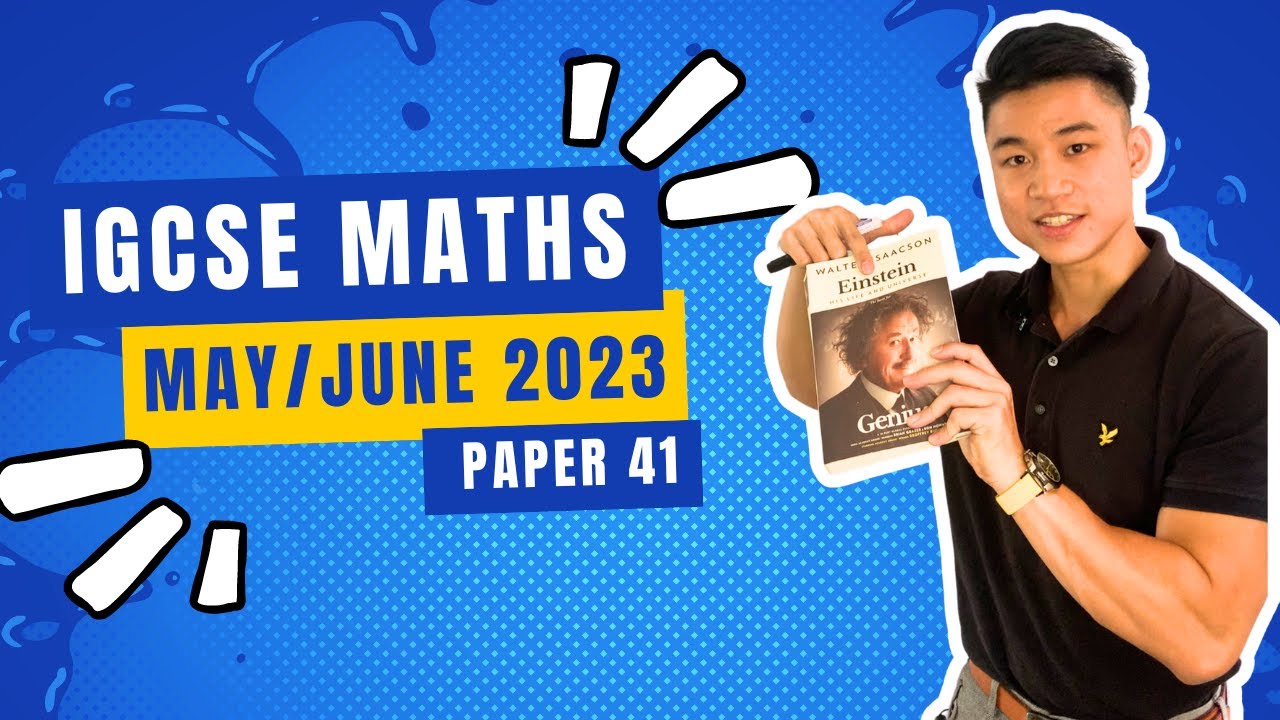 4. 0580/41/M/J/23 | MAY/JUNE 2023 VARIANT 41 | IGCSE MATHS (Extended ...