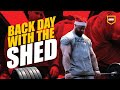 BACK WORKOUT WITH THE SHED | IFBB Pro James Hollingshead