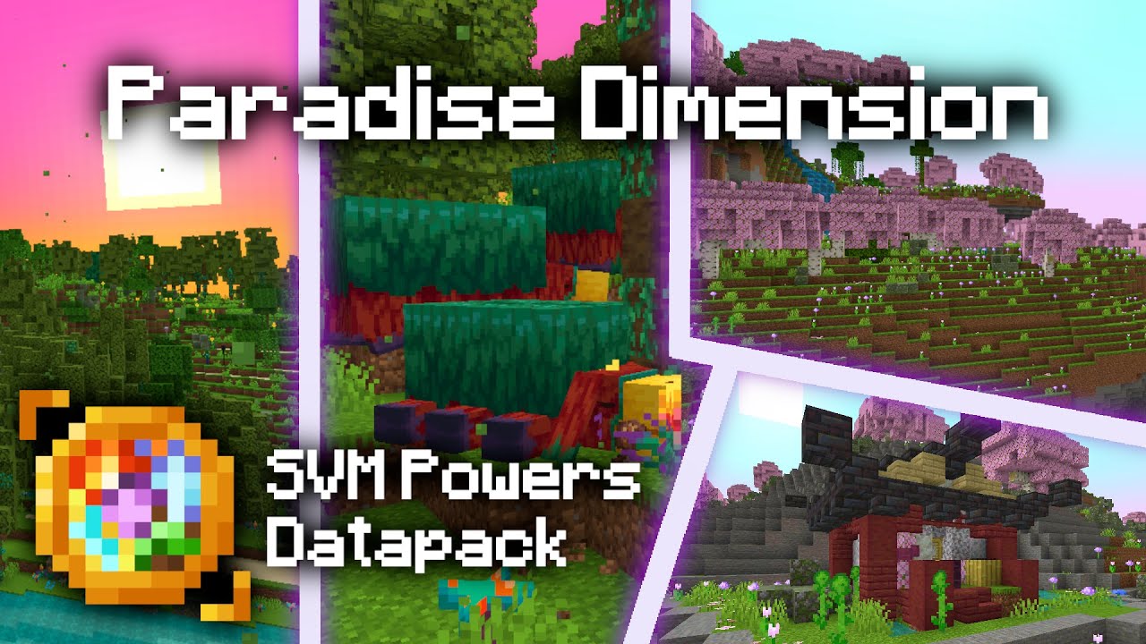 Paradise Dimension Data Pack Showcase - Minecraft 1.20.1 - YouTube