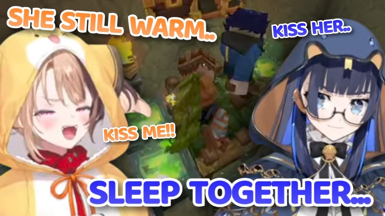 Kronii and Gigi bed kissing shenanigans in Hytale is too hilarious!