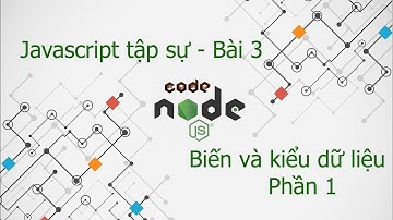 Javascript tập sự bài 3 - Biến và kiểu dữ liệu (phần 1)