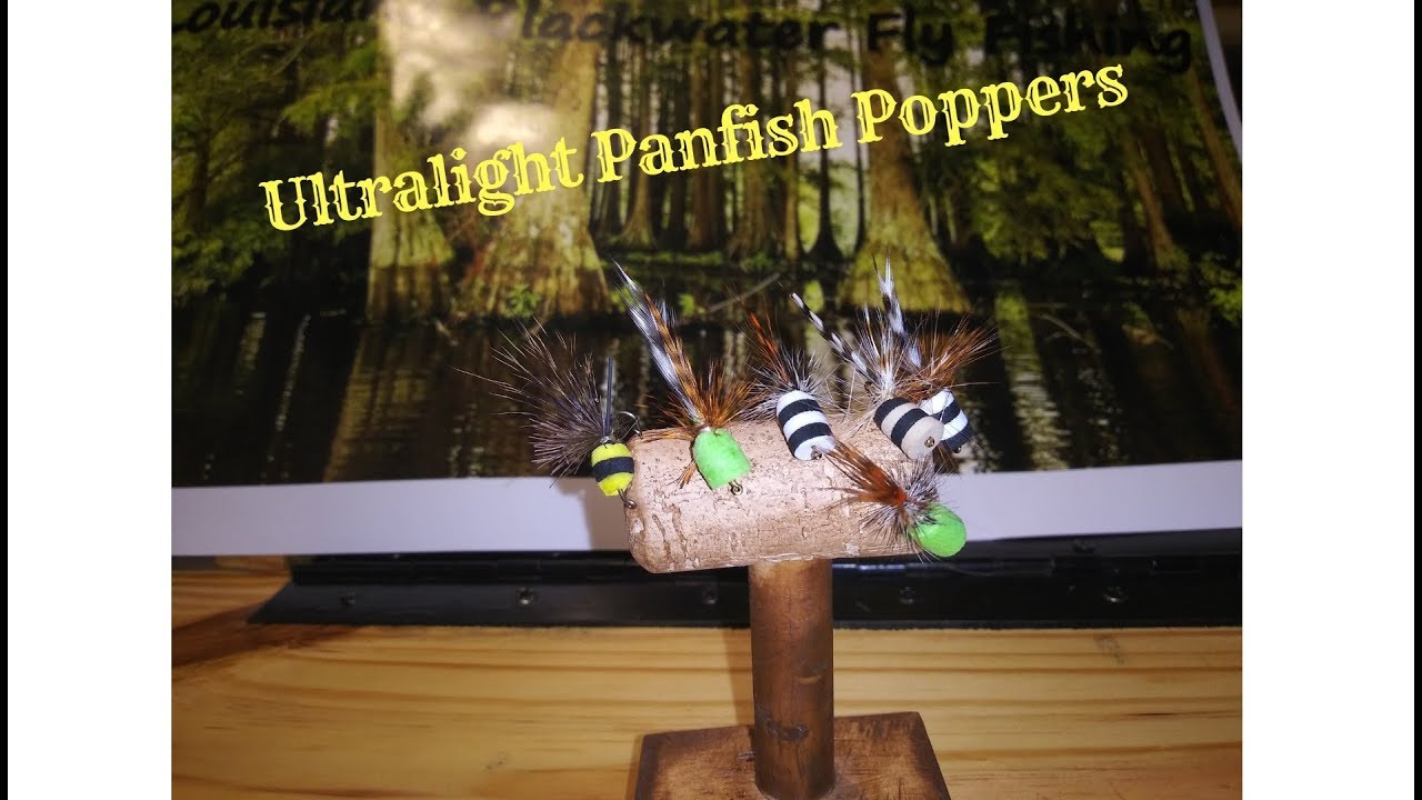 Ultralight Panfish Poppers flies 