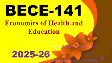 IGNOU BECC-141 Solved Assignments English Medium 2025-26 For July 2025 and January 2026 Session