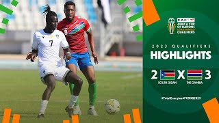 South Sudan🆚 The Gambia | Highlights - #TotalEnergiesAFCONQ2023 - MD5 Group G