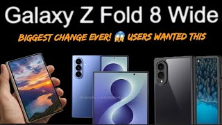 Celebrity Samsung Galaxy Z Fold 8 Wide-The Biggest Foldable Design Revolution Yet?New Leaks, Features Revealed Wealth