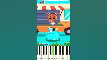 How is that possible? Sky ate Oren’s PopCorn | Incredibox Sprunki @HF_Animation - Piano Tutorial