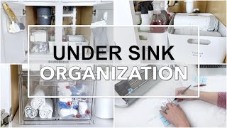 UNDER THE KITCHEN SINK ORGANIZATION: Tips and tricks on how to organize under the kitchen sink by The Organization Station 48,374 views 2 years ago 8 minutes, 11 seconds