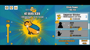 playing capybara clicker for the first time