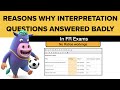 Why interpretation questions are answered badly in acca fr