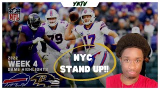 Buffalo Bills vs. Baltimore Ravens | NFL Week 4 2022 Highlights Reaction