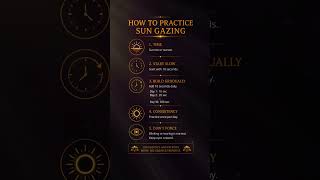 How To Practice Sun Gazing Right #health #shorts #awareness #healing