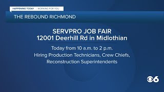 Servpro job fair on Wednesday