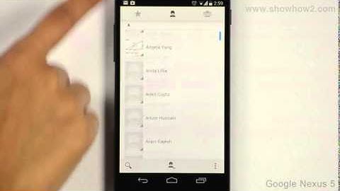 Google Nexus 5 - Add Contact To Favorites From Contact List