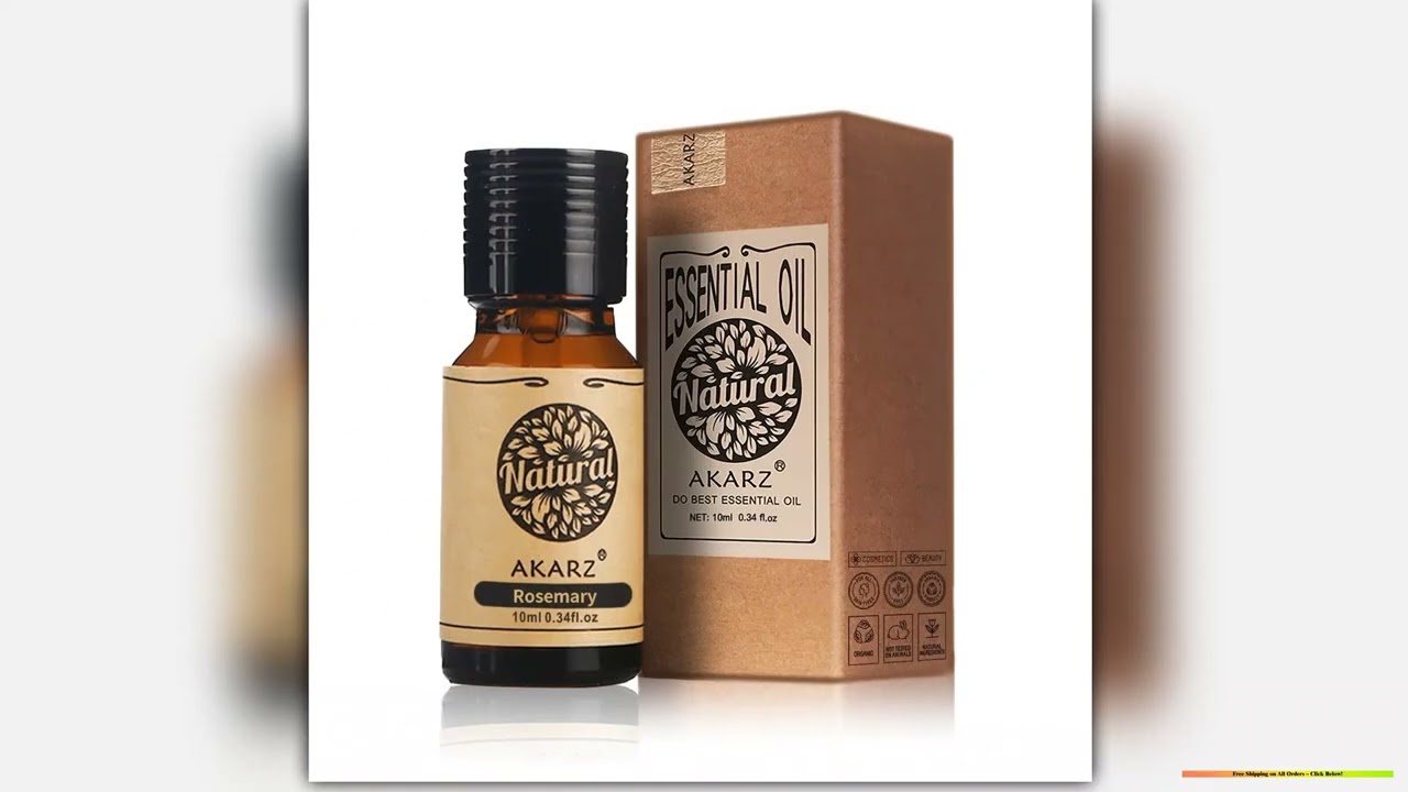 AKARZ Rosemary Essential Oil Natural for Body Hair Care Diffuser Candle Soap Making DIY Massage Aro