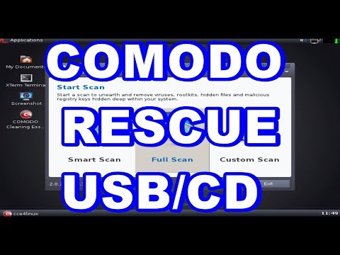 How to create and scan your Computerlaptop with Comodo Rescue disk USBISO?