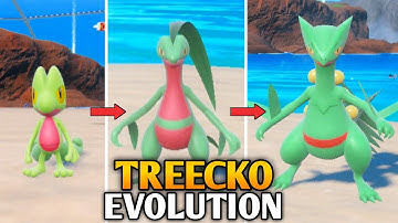 How To Evolve Treecko Into Grovyle And Sceptile In Pokemon Scarlet & Violet | Indigo Disk DLC
