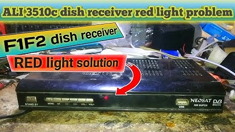 🔥how to make ALI 3510c red light solution💥ali3510c dish receiver red light/ali3510c/mrsakhawat