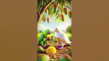 the parrot tried to save a guava tree 😯😭 #ai #shorts #chicken #parrot #shortsfeed
