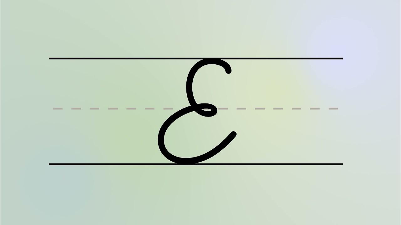 Cursive Writing – Capital Letter E | For Beginners Handwriting