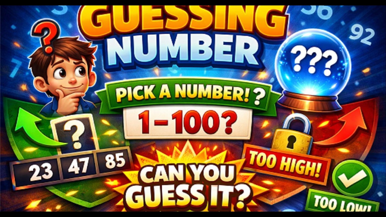 Guess the number game with Java - YouTube
