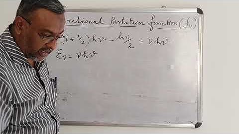 Vibrational partition function