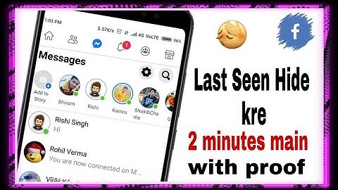 How To Hide Last Seen In Facebook Lite with Proof 🔥 facebook m last seen hide kaise Kia Jata hai 🔥