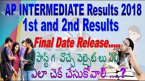 AP Intermediate 1st Year & 2nd Year Results Final Date Release|How To Check Results Firstly|TELUGU|