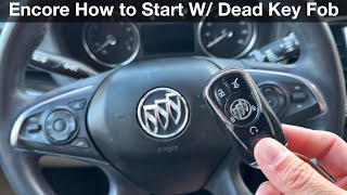2019 Buick Encore How to start with a dead key fob remote / No remote detected
