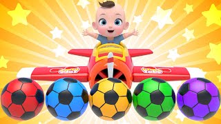 Fly Airplane | Itsy bitsy spider &amp; This Is The Way música colorida Learn Sing A Song! Infantil