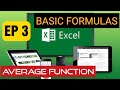 Get Started With Formulas In Excel 365 - Ep 3: How To Calculate The Average In Excel