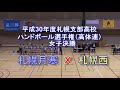 【ハンドボール】札幌支部高体連　女子決勝　札幌月寒　Ｘ　札幌西