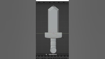 How to make Sword #Shorts #Short #blender3d